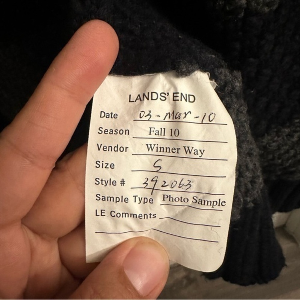 Lands’‎ End open cardigan, wool blend. Size Small - Picture 7 of 7